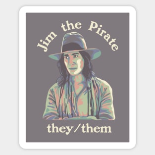 Jim The Pirate (They/Them) - Our Flag Means Death Sticker